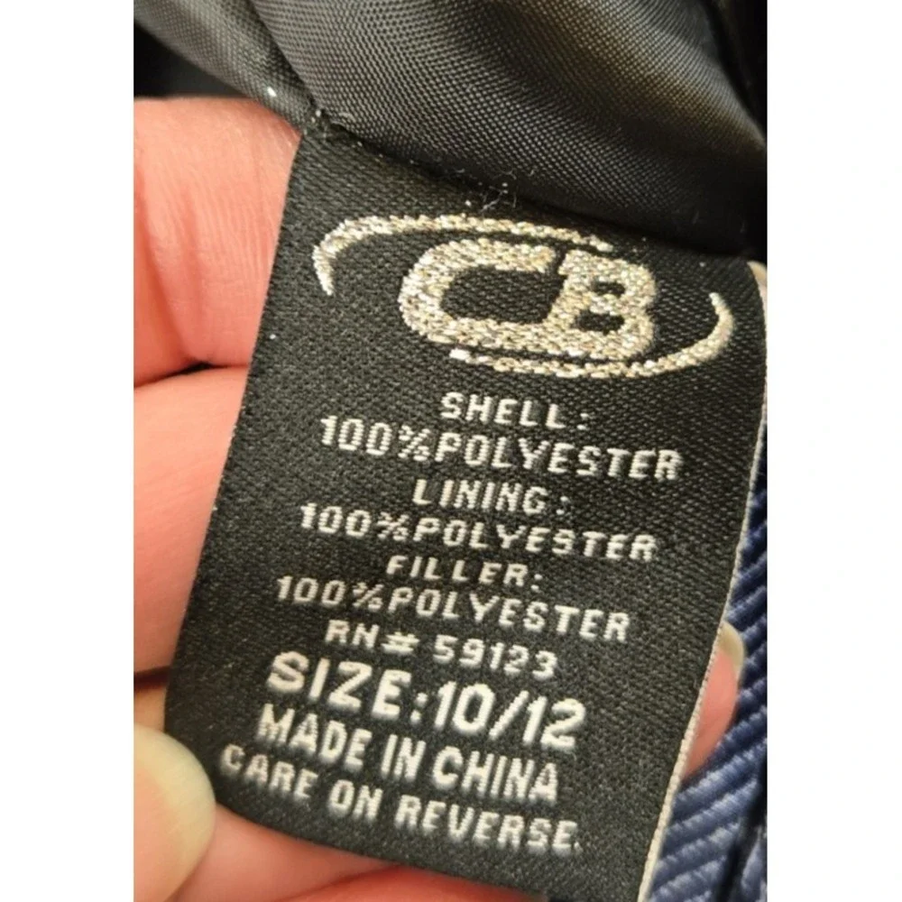 CB Boy's Ski Snow Pants Adjustable Waist Elastic Ankle Pockets Galore Size 10 - Picture 11 of 14